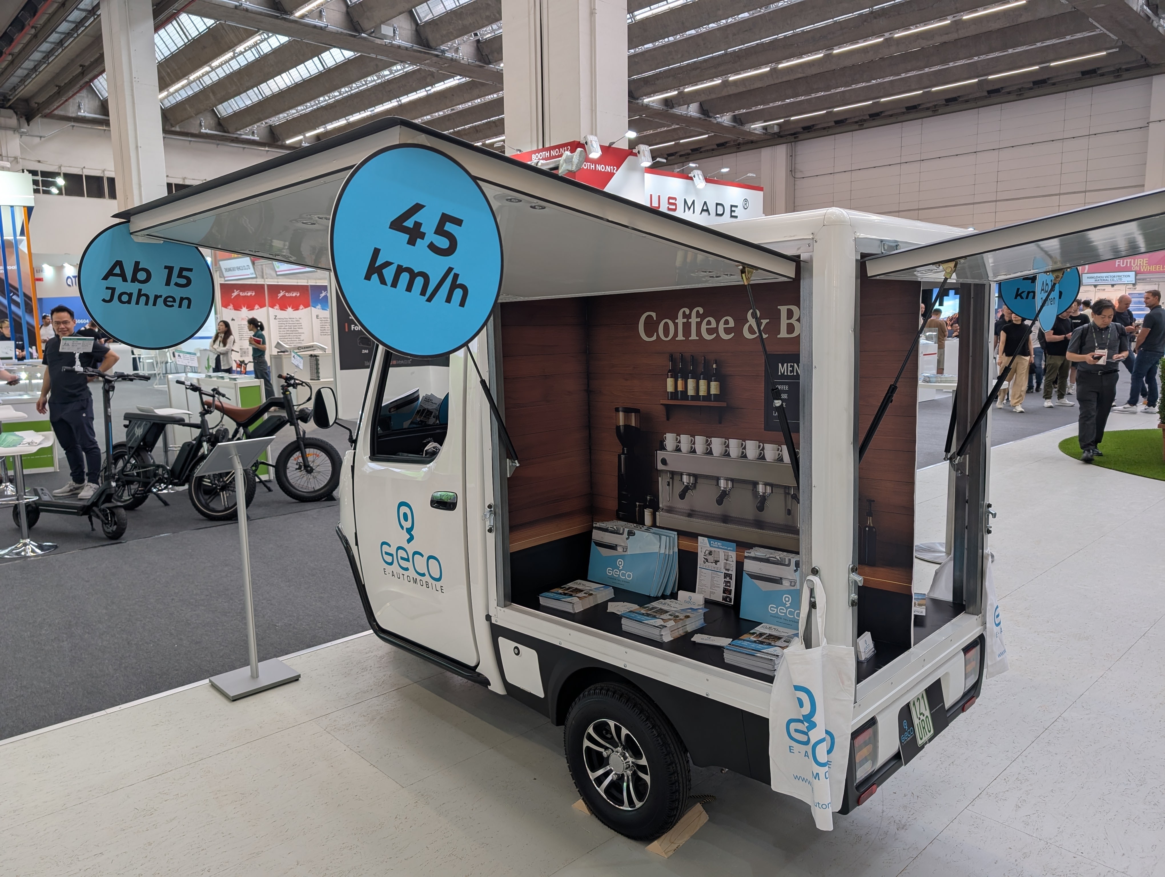 Elektrisk kaffevogn — kommerciel brug af lette elkøretøjer