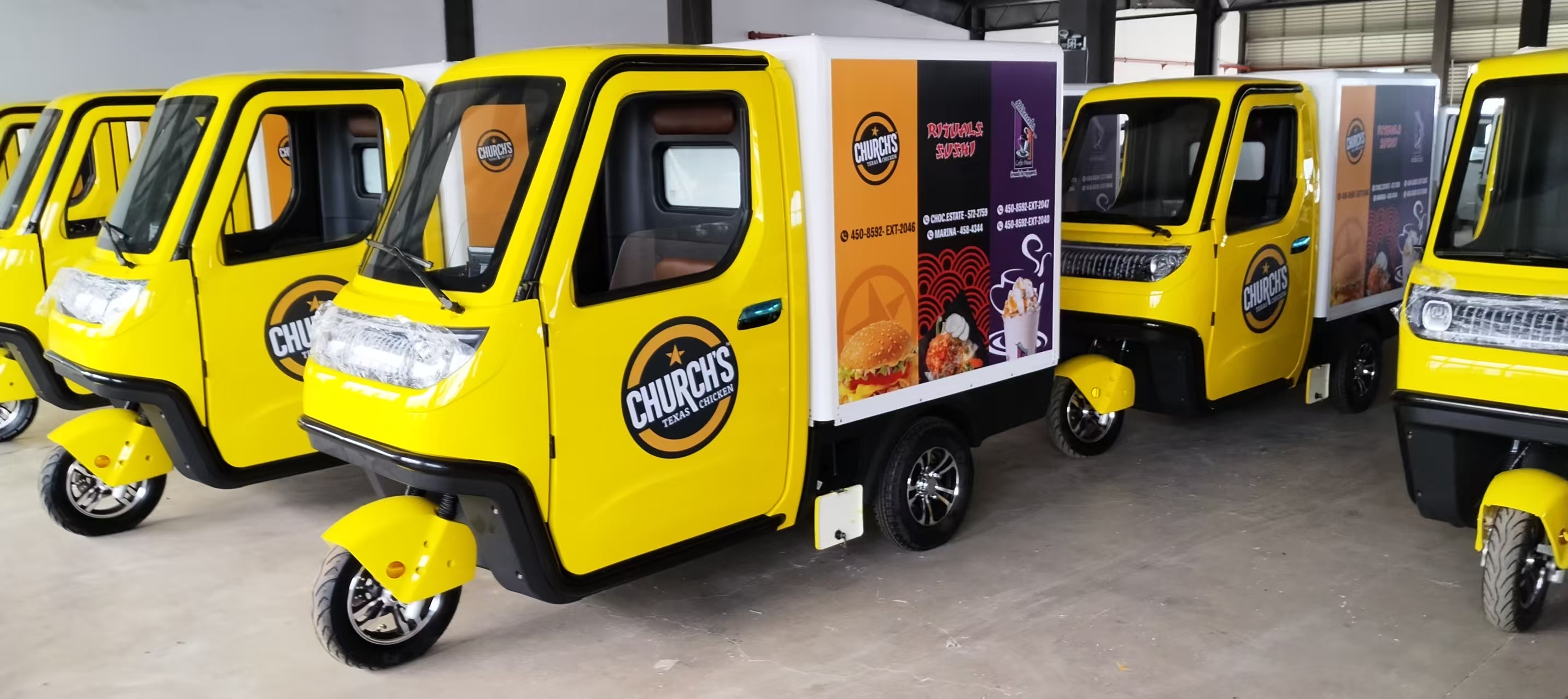 Elektriske food delivery køretøjer — pizzavogne